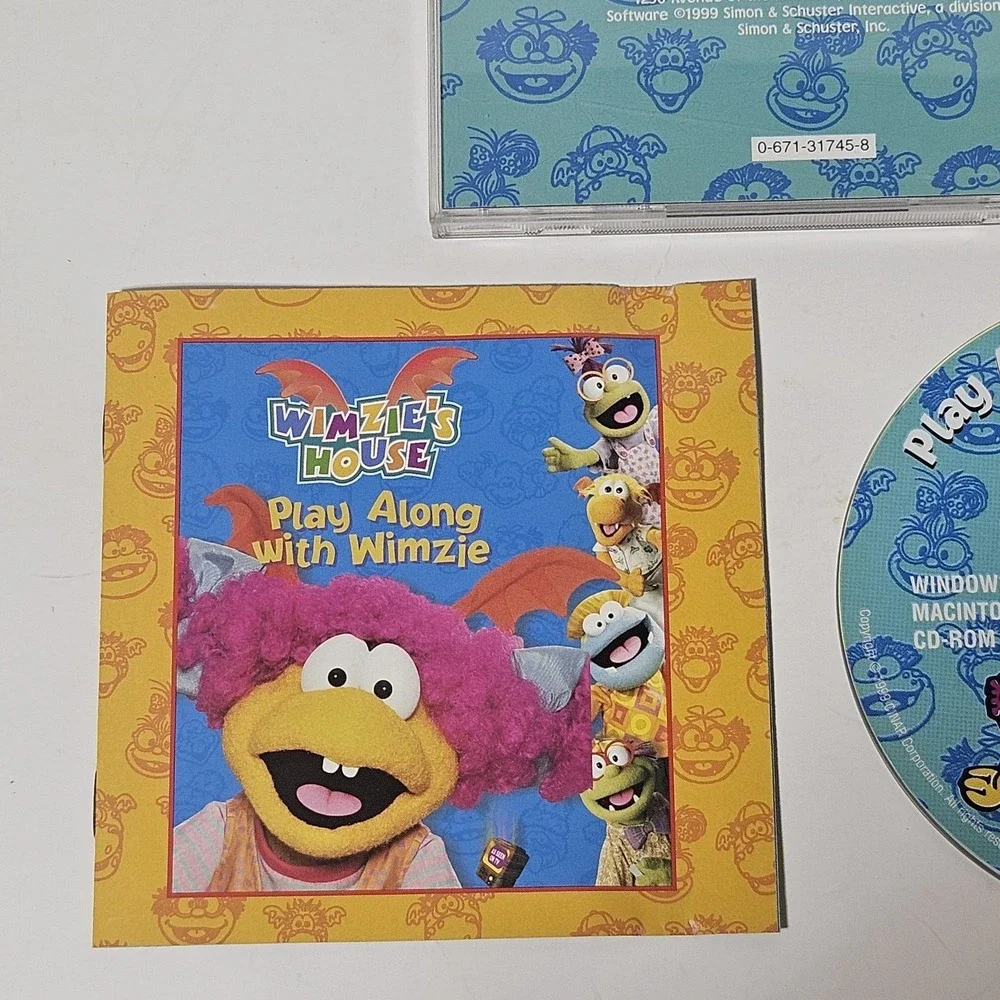 Wimzie's House Play Along‎ With Wimzie Kids Computer PC Game 1999 CD-ROM Vintage